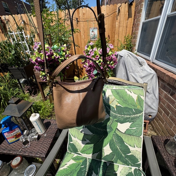 Vintage Coach Brooke Pleated Leather Crossbody Bag E0973-43112 - Picture 1 of 9